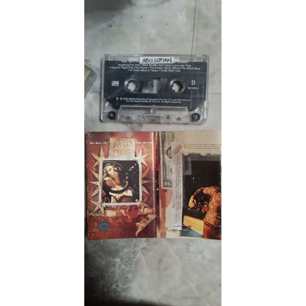 kaset tape pita original mr. big deep cuts the best of ballads