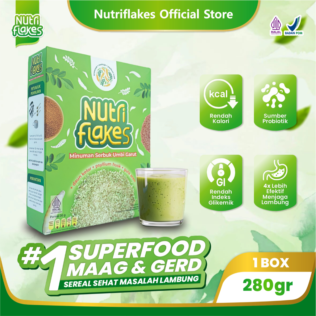 Distributor Nutriflakes - Obati Asam Lambung Maag Gerd Tanpa Obat