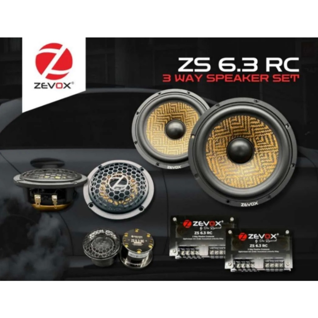 ZEVOX ZS 6.3 RC Speaker 3-Way Component Split 6,5" ZS-6.3RC by Vox