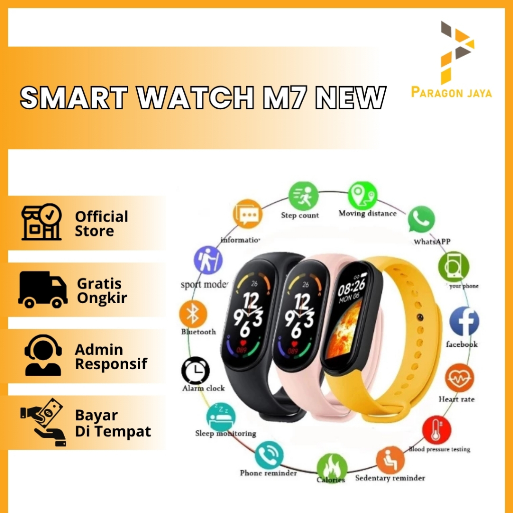Smart watch M7 NEW Dials Sport Smartband Play Music Custom M7