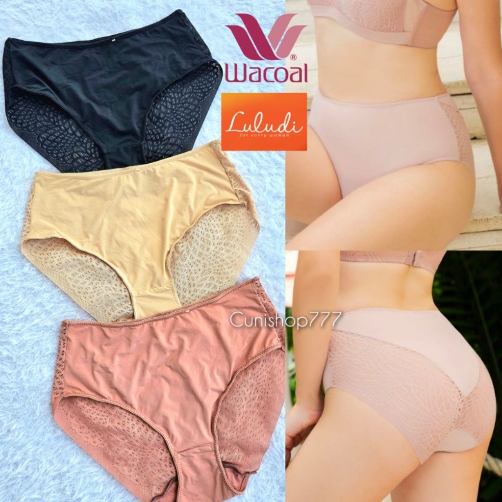 PANTY LULUDI by WACOAL MAXI LACE M L LL EL XXL LP 4012 CELANA DALAM WANITA CD RENDA LP4012