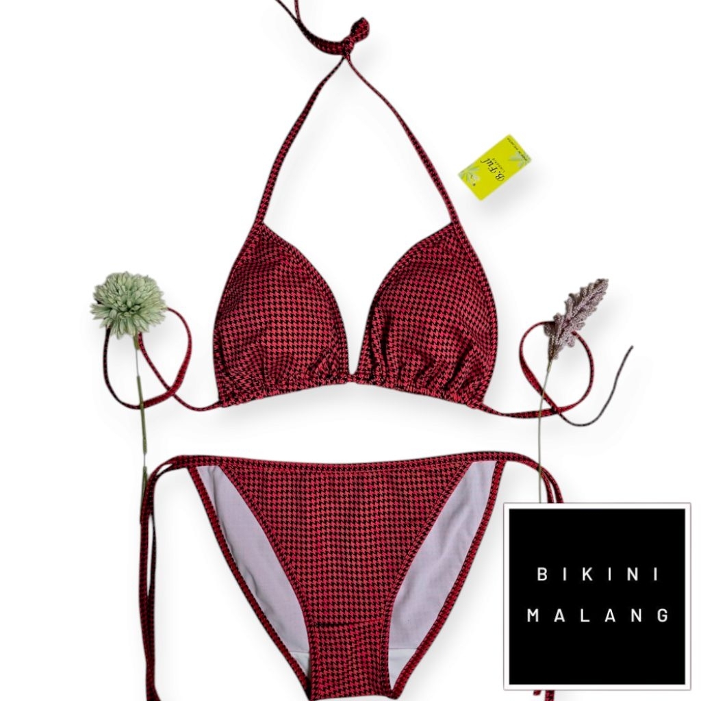 BIKINI BF005 TALI SAMPING WARNA MOTIF SEKSI