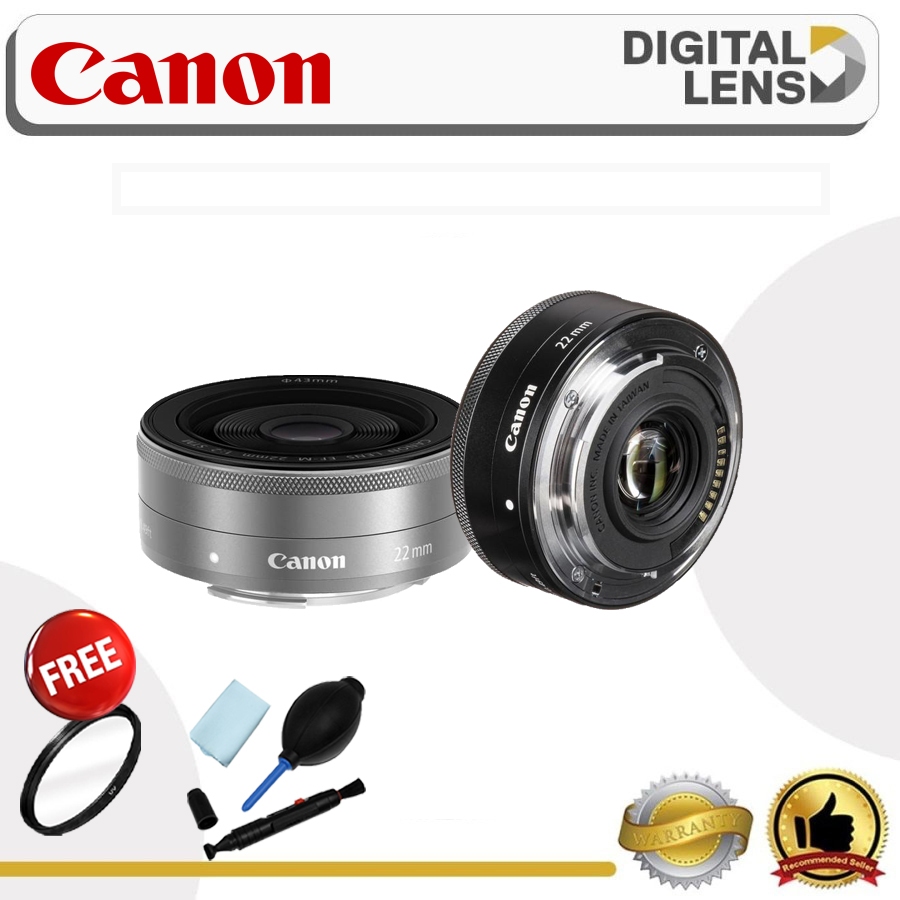Lensa Canon EF-M 22mm F2 STM Wide-Angle
