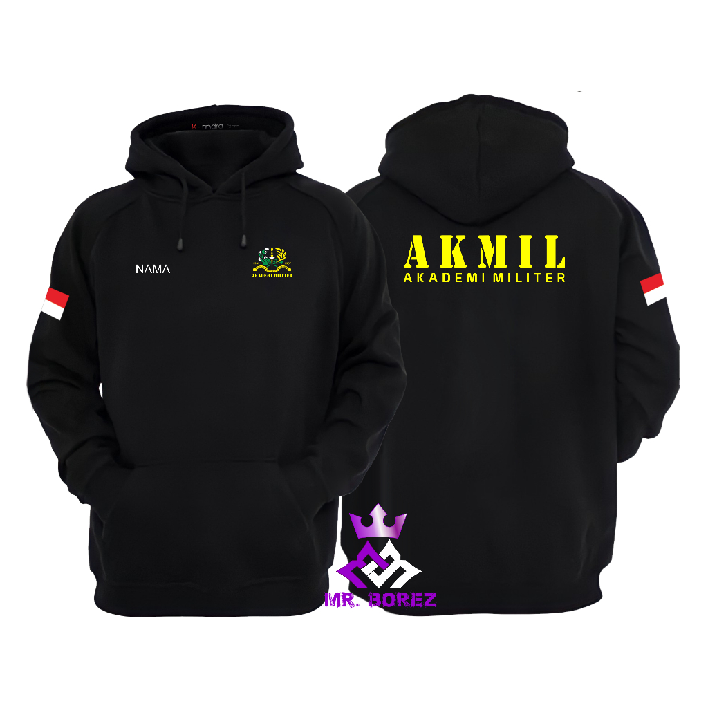 Jaket Hoodie AKMIL Akademi Militer TNI AD