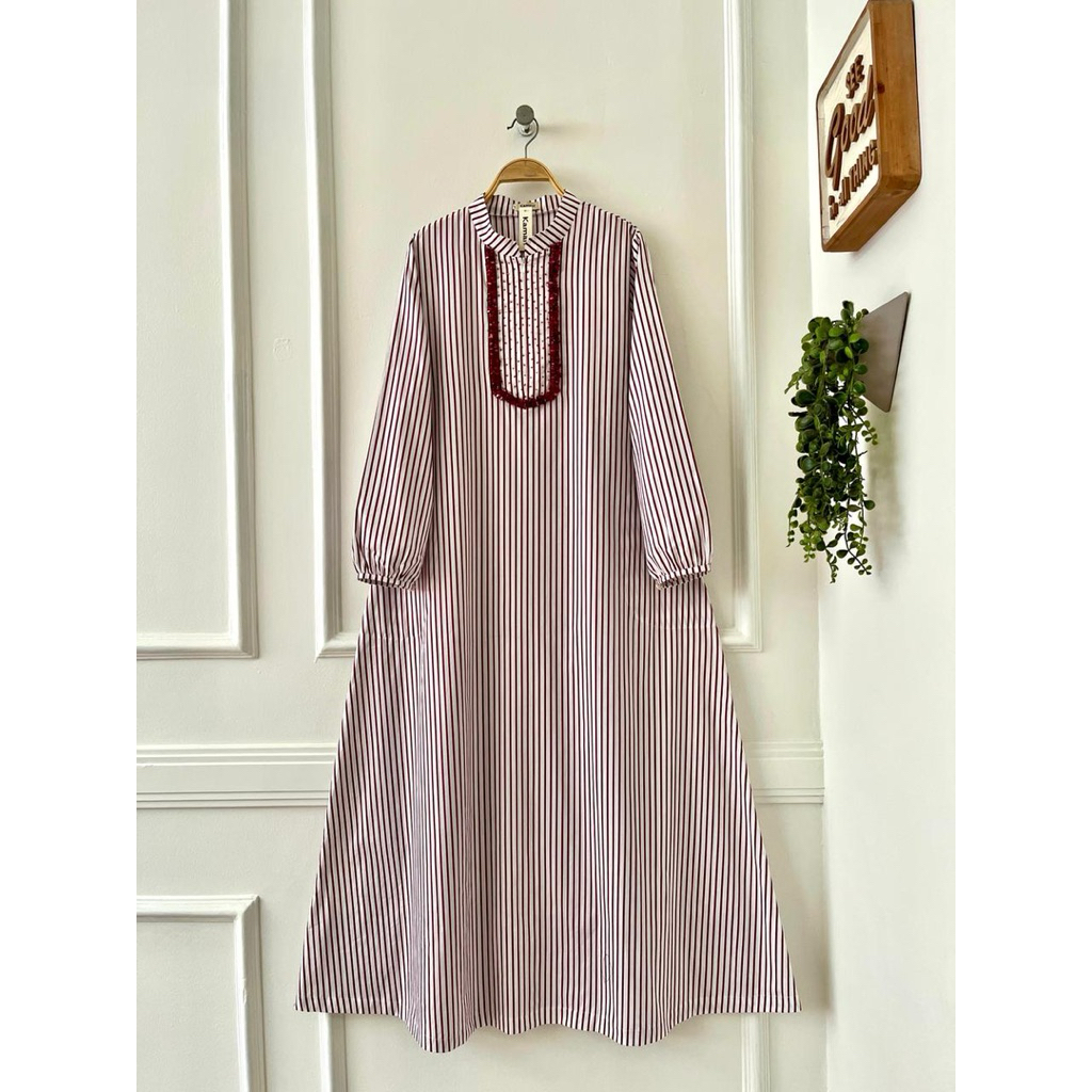 Gamis Batu Payet Busui Salur / Gamis Salur Katun Poplin / Gamis Batu Payet Modis