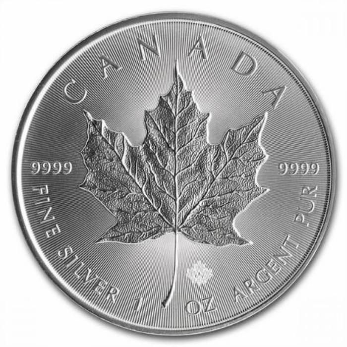 Koin Perak Silver Canadian Maple Leaves 1 Troy Ounce 31.1gr