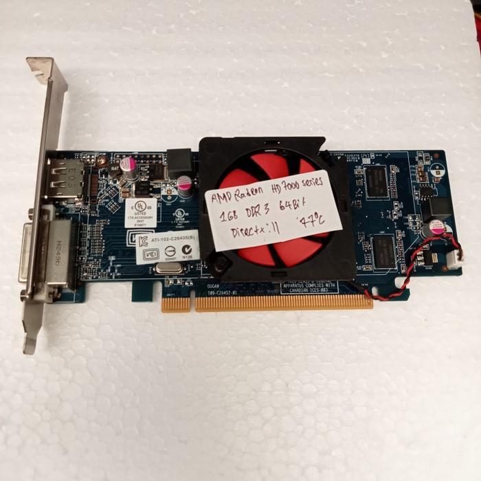 VGA AMD RADEON HD7000 1GB 64BIT DDR3 ( BERGARANSI )