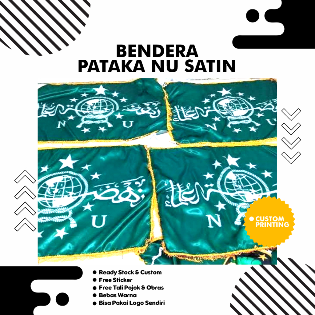 BENDERA PATAKA NU SATIN 120 x 80