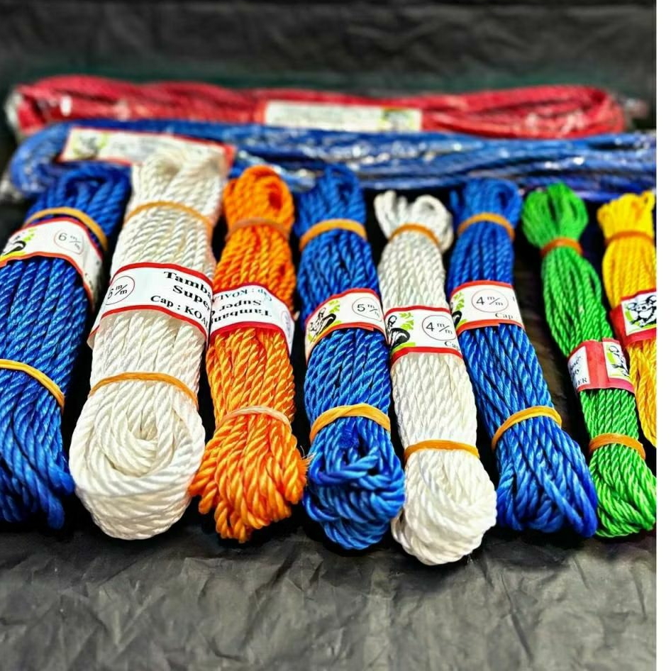 Tali Tambang plastik super Quality / Tali Tambang panjang 4. Meter Tambang plastik