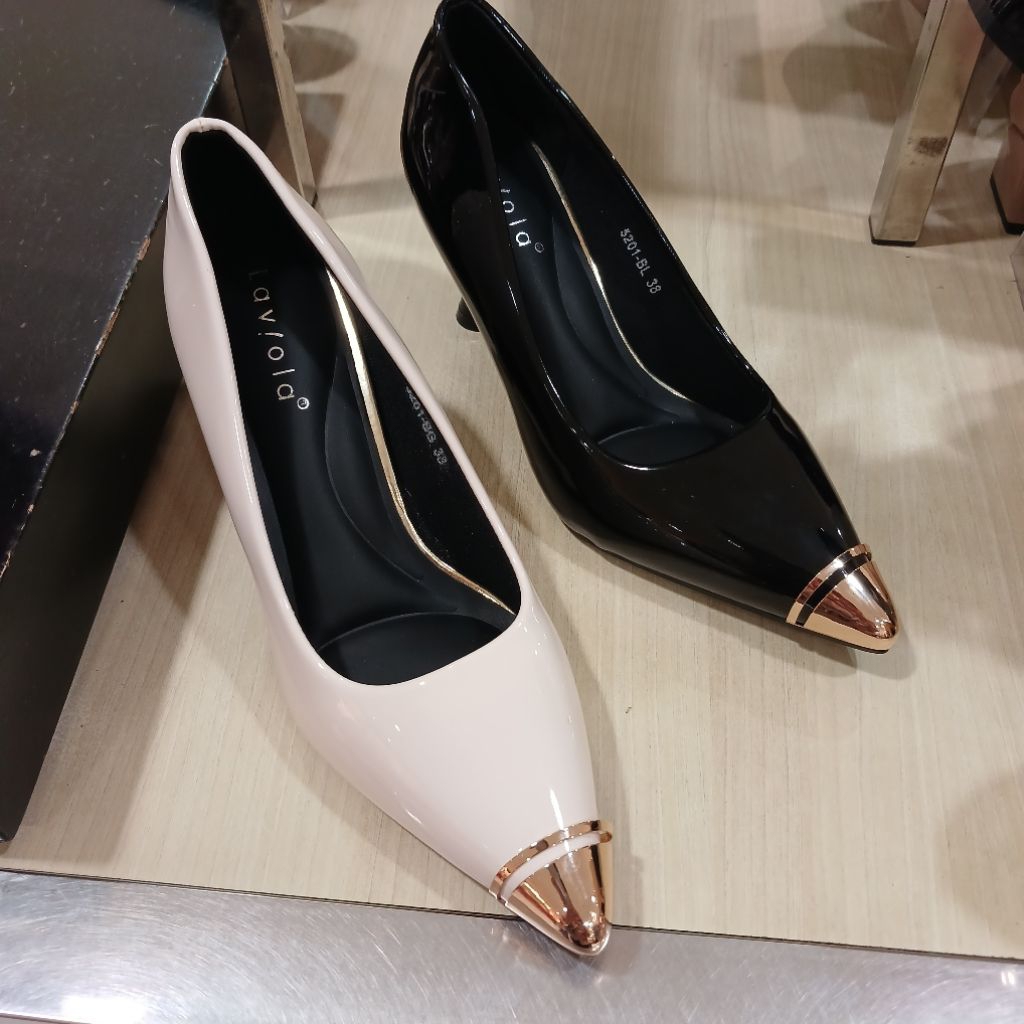 sepatu wanita fantofel heels 7cm LAVIOLA ori dari matahari