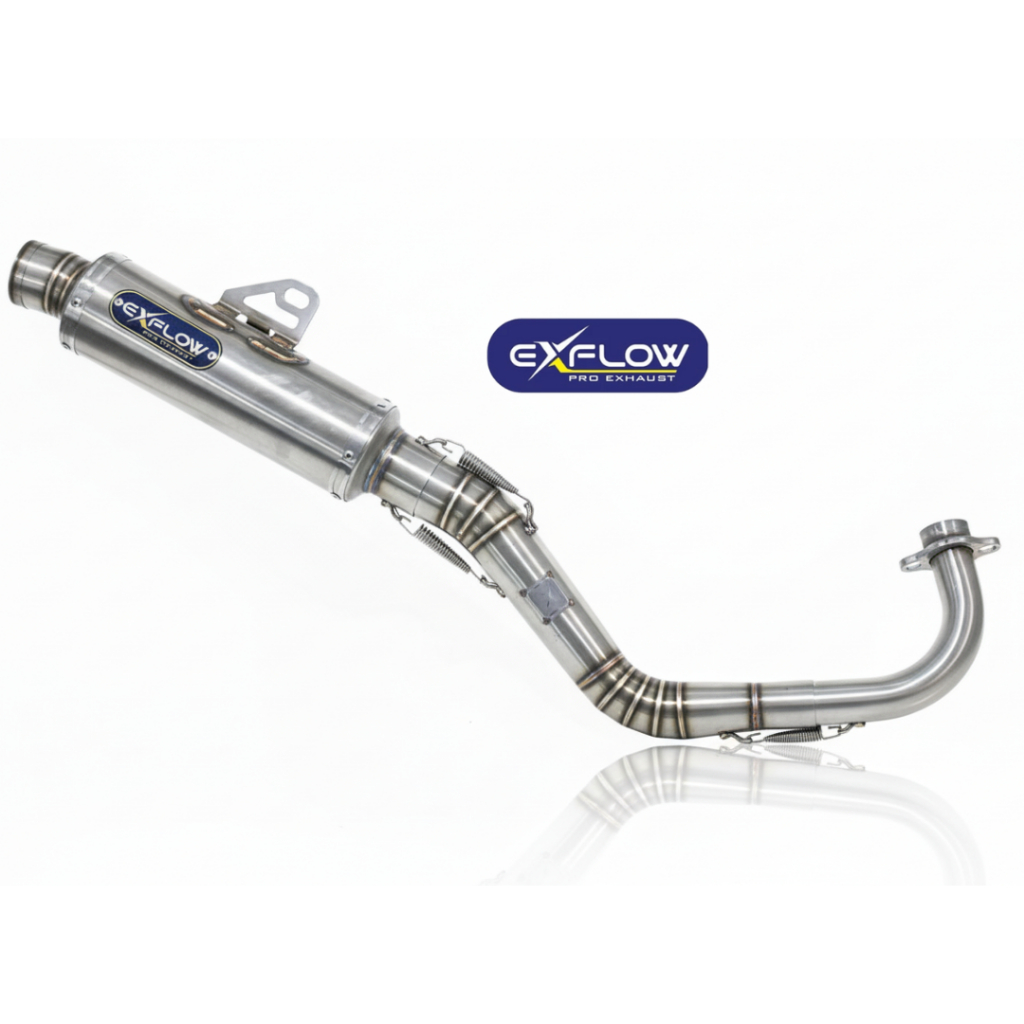 EXFLOW PRO EXHAUST MIO DRAG FFA 200CC-250CC KNALPOT MIO DRAG FFA INLET 50 200 CC - 250 CC TYPE VELOC