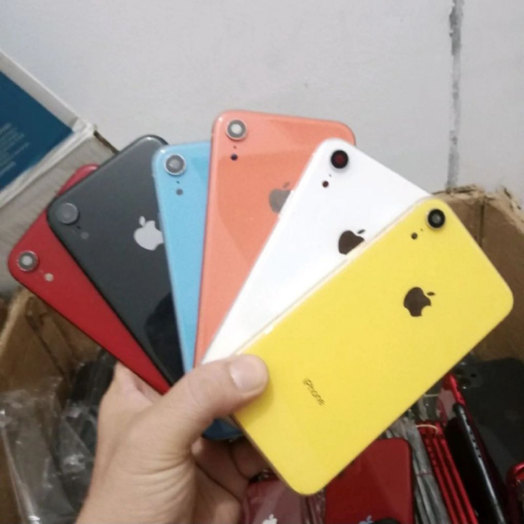 Housing casing backdoor Iphone Xr ori cabutan warna lengkap(bekas)