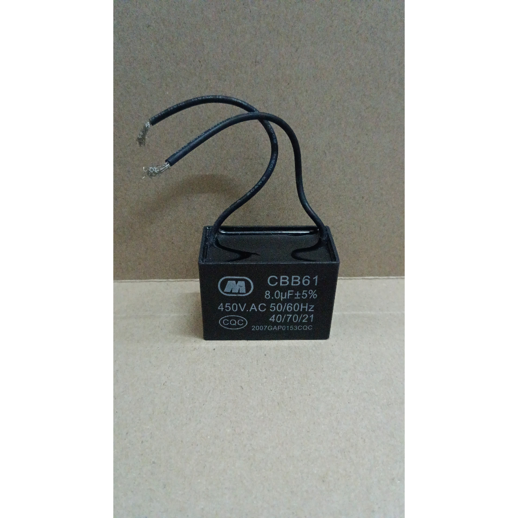 6126 kapasitor mesin cuci kipas angin kotak 8uf 8 uf cbb61 cbb 61