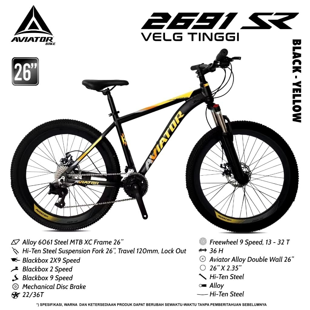 MTB 26 AVIATOR 2691 SR FRAME ALLOY