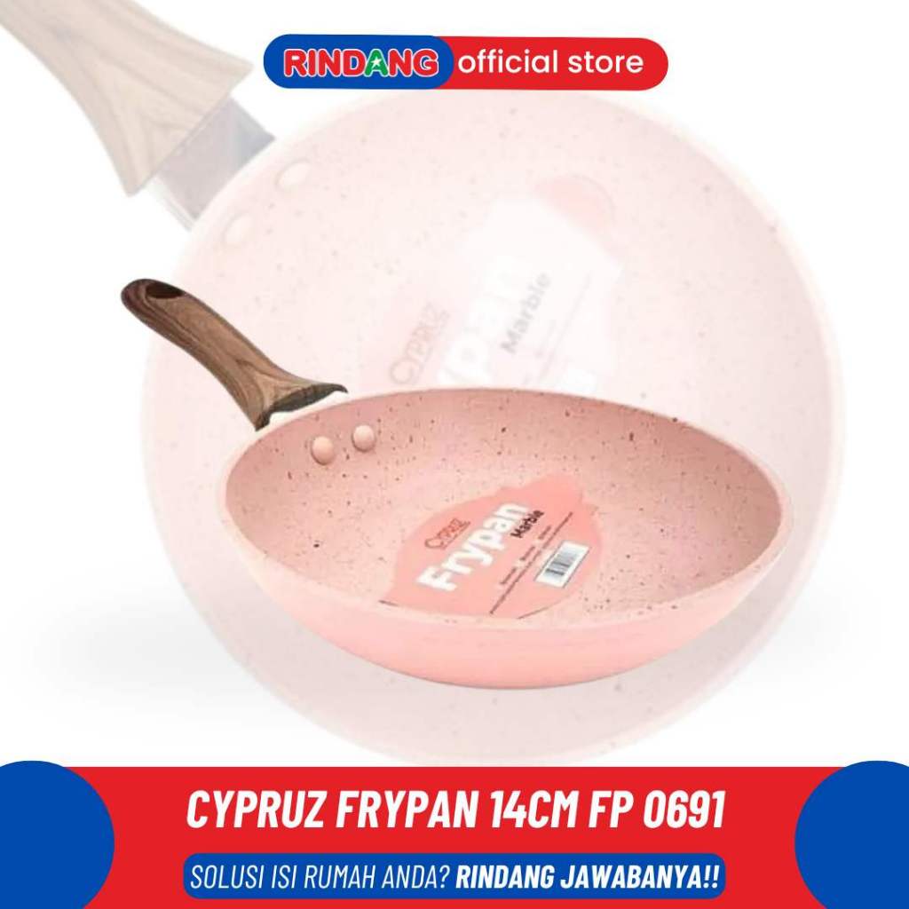 Cypruz Fry Pan Anti Lengket 14 Cm FP-0691 Marble