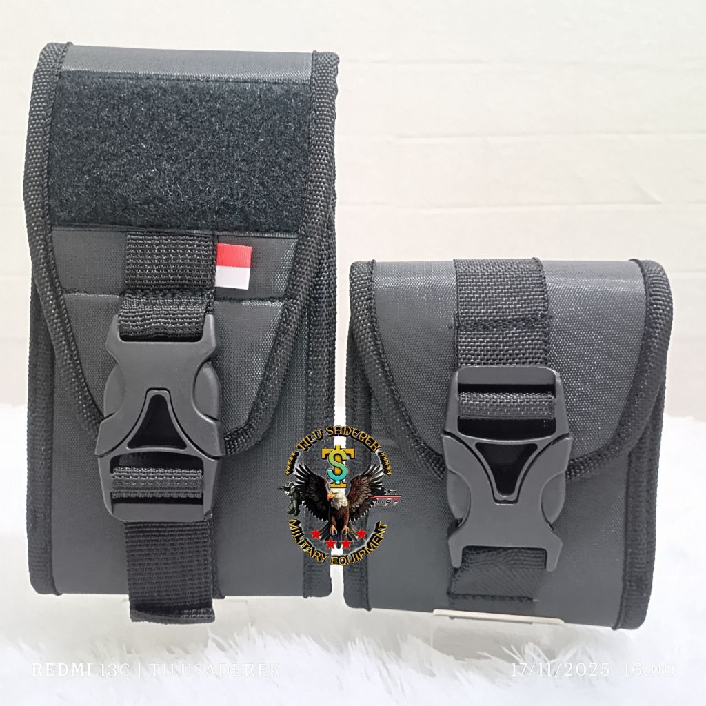 SARUNG BORGOL KANVAS KOTAK - SARUNG HP PINGGANG