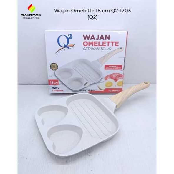 Wajan Omelette Teflon 18 cm Q2-1703 [Q2]