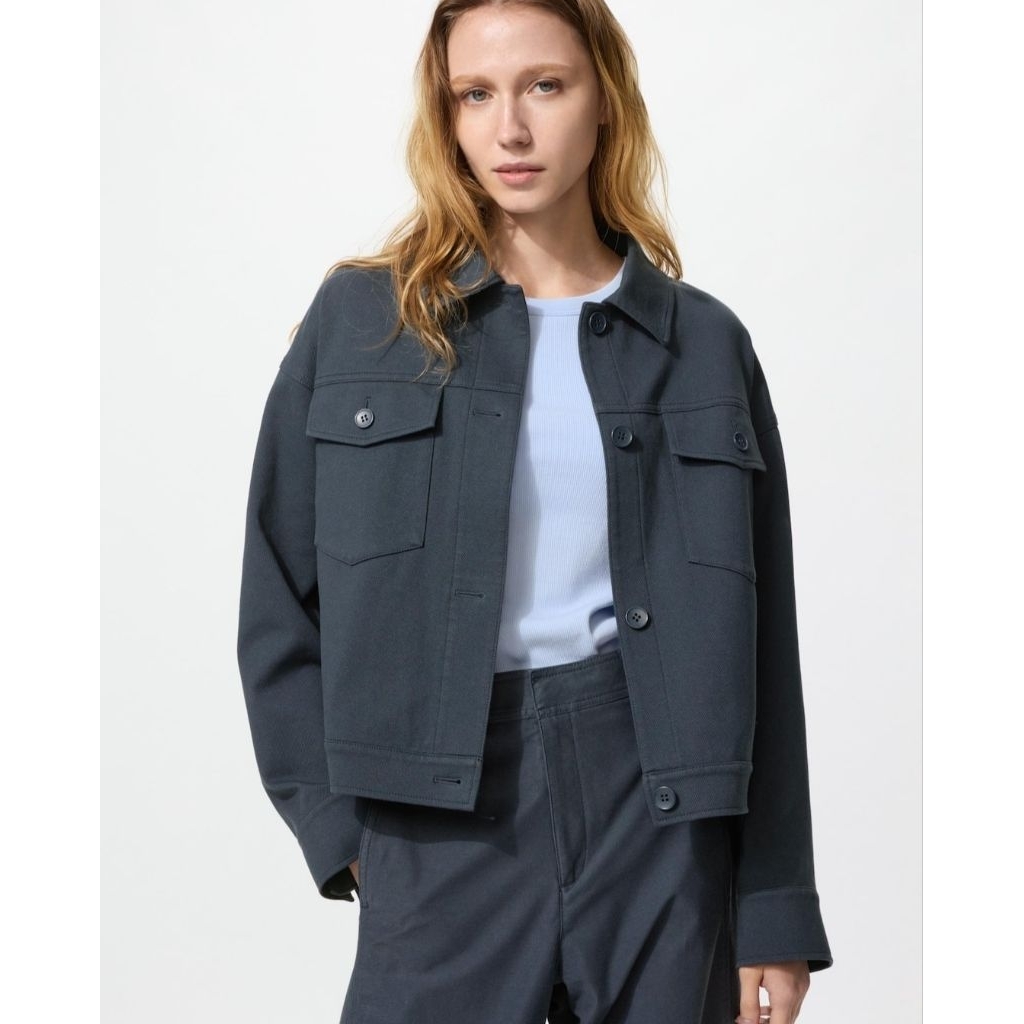 JAKET RILEKS JERSEY UNIQLO WOMEN JAKET RILEX JERSEY