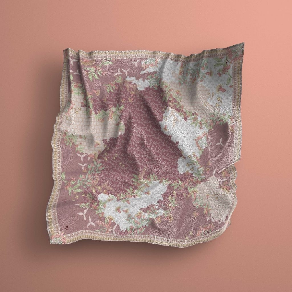 Hijab segiempat  perkebunan cengkeh sweety