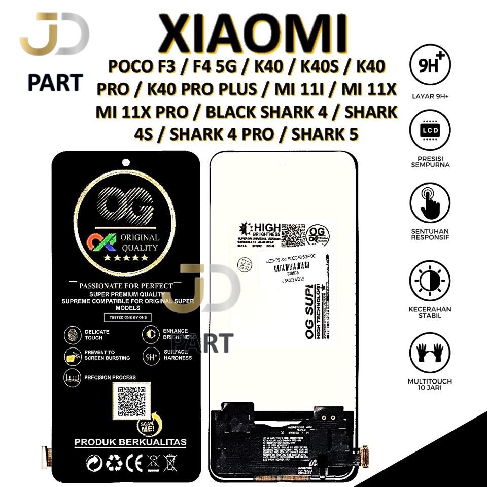 LCD TOUCHSCREEN XIAOMI POCO F3 / F4 5G / K40 / K40S / K40 PRO / K40 PRO PLUS / MI 11I / MI 11X  MI 1