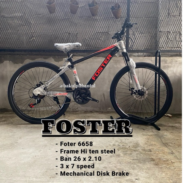 Sepeda anak cowok dewasa Gunung MTB foster ukuran 26 inch | Sepeda Gunung MTB ring 26 | Sepeda laki 
