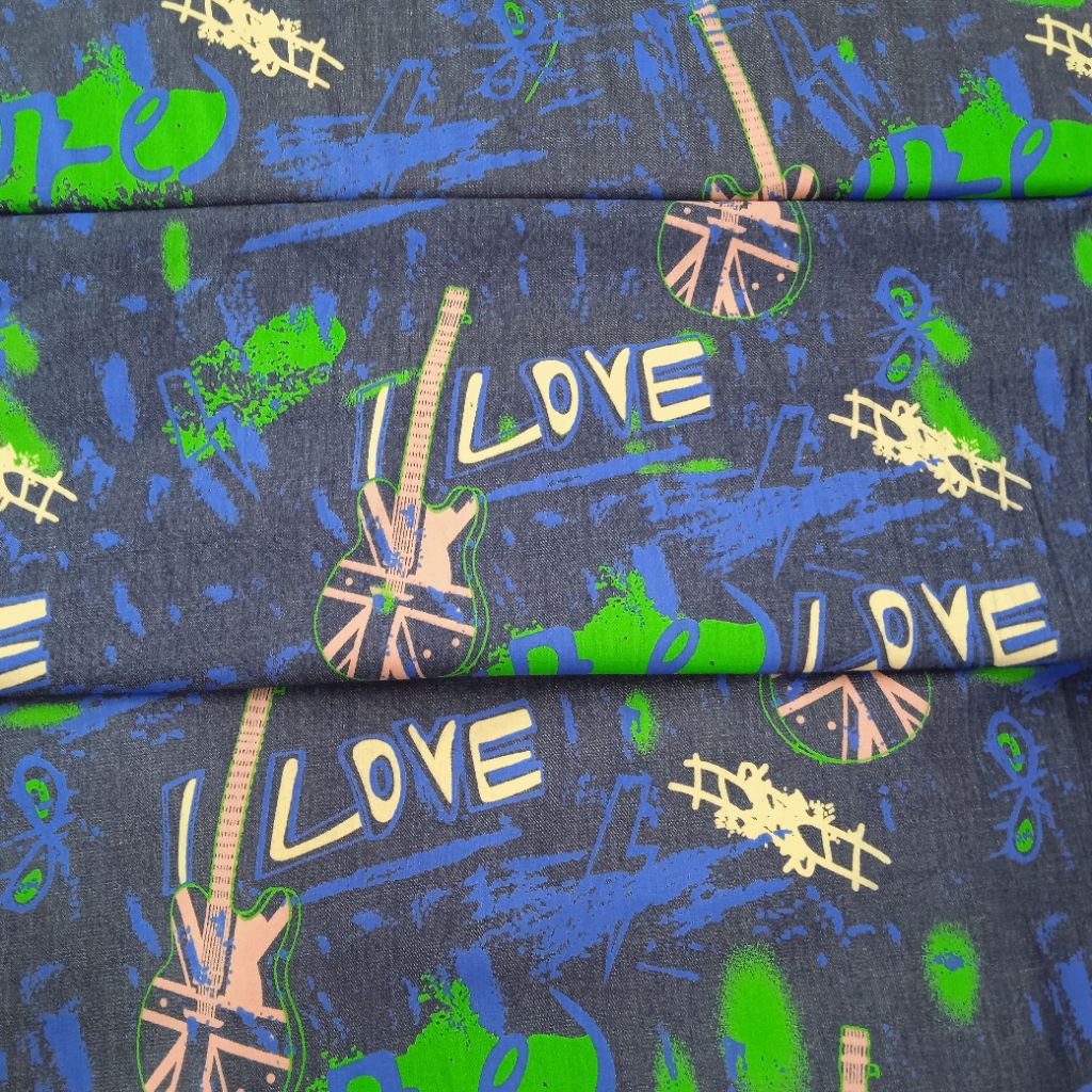 BAHAN KAIN SOFT DENIM IMPORT GITAR