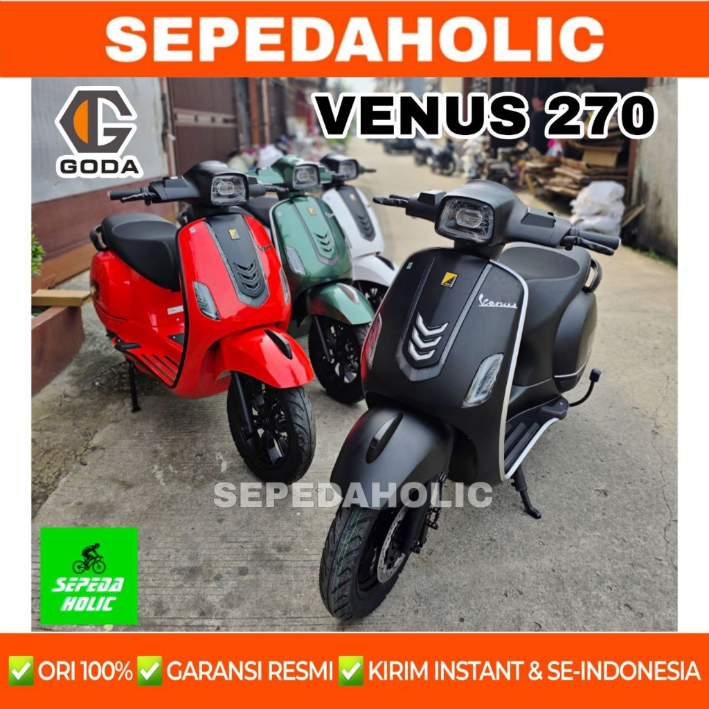 Sepeda Motor Listrik GODA 270 VENUS 3000 Watt / UWINFLY T3S PRO NEW 1200 Watt Electric E Bike