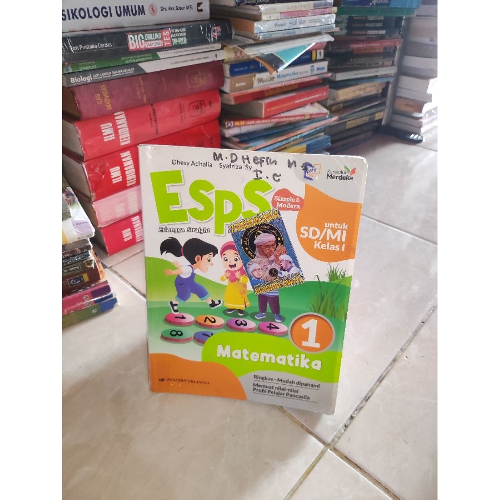 BUKU ESPS MATEMATIKA 1 UNTUK SD MI KELAS 1