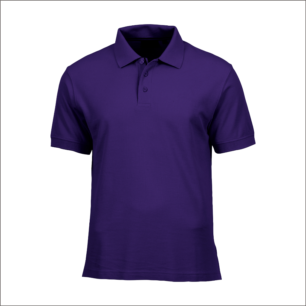 KAOS KERAH / POLO SHIRT REGULAR PENDEK - WARNA UNGU TUA - AWESAM