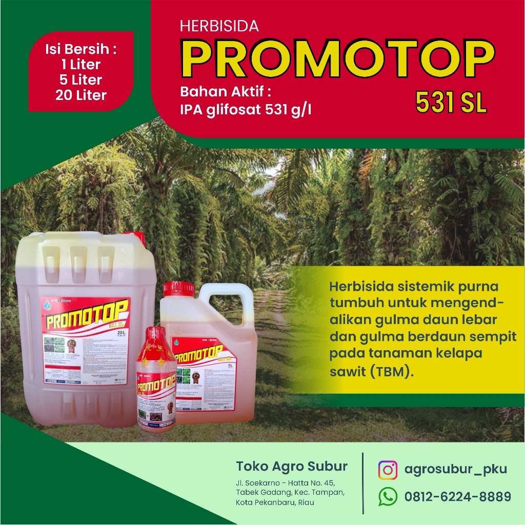 PROMOTOP 531 SL 1 LITER HERBISIDA GLYFOSAT