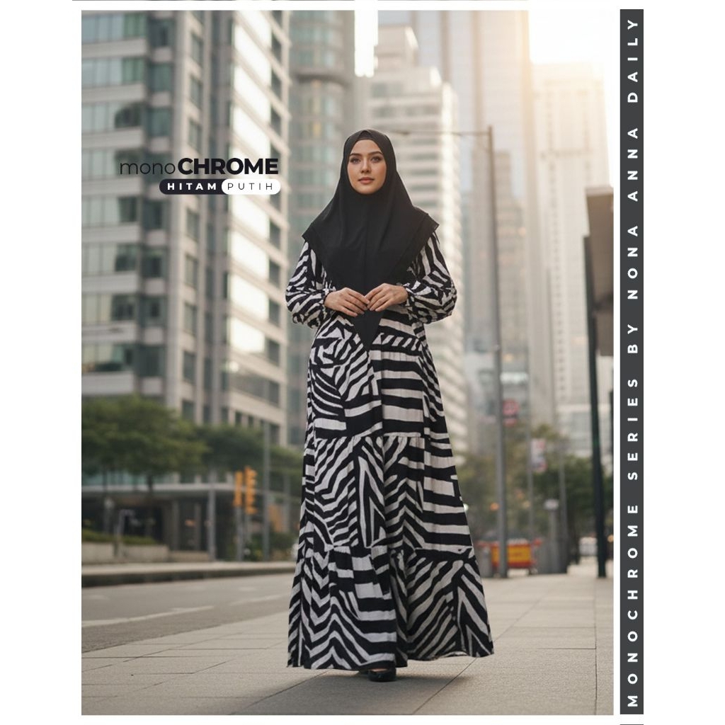 Gamis Monocrome by Nona Anna daily