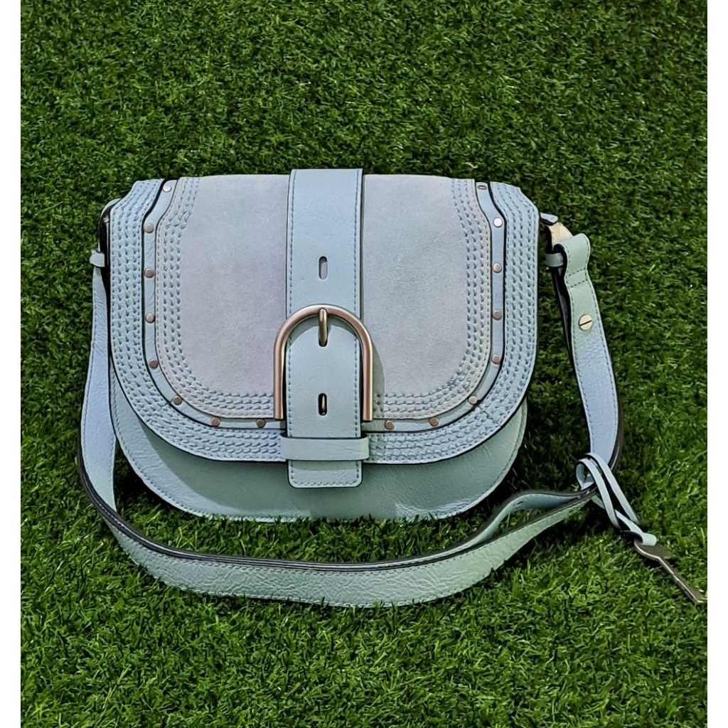 Foss*l Wiley Crossbody Tas Wanita Turquoise
