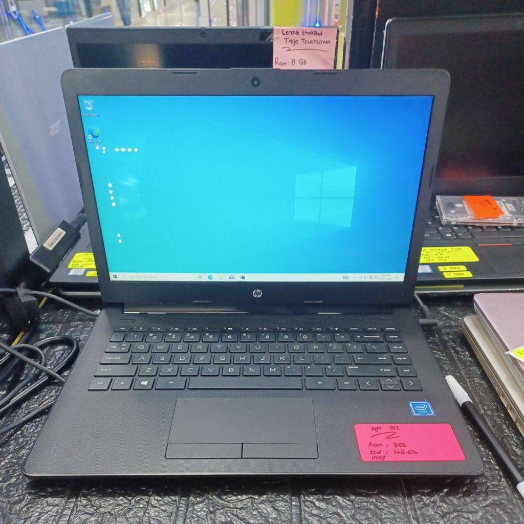 laptop hp 14 intel celeron N4000 CPU ram 8gb ssd 128gb 1029
