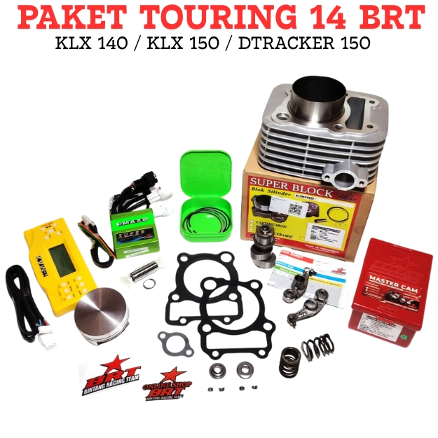 PAKET TOURING 14 BRT KLX 140 KLX 150 DTRACKER 150 Paket Bore Up Racing BRT KLX D TRACKER