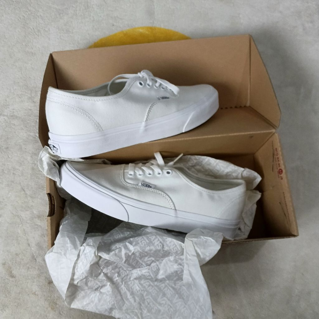 vans authentic true white (resmi pt navya)