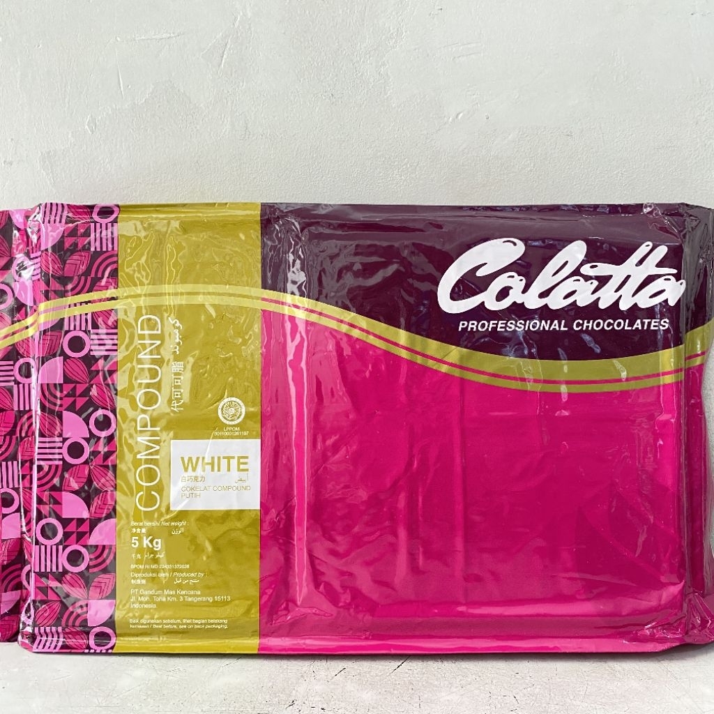 Colatta WHITE 5 kg chocolate compound | colatta cokelat compound | cokelat block