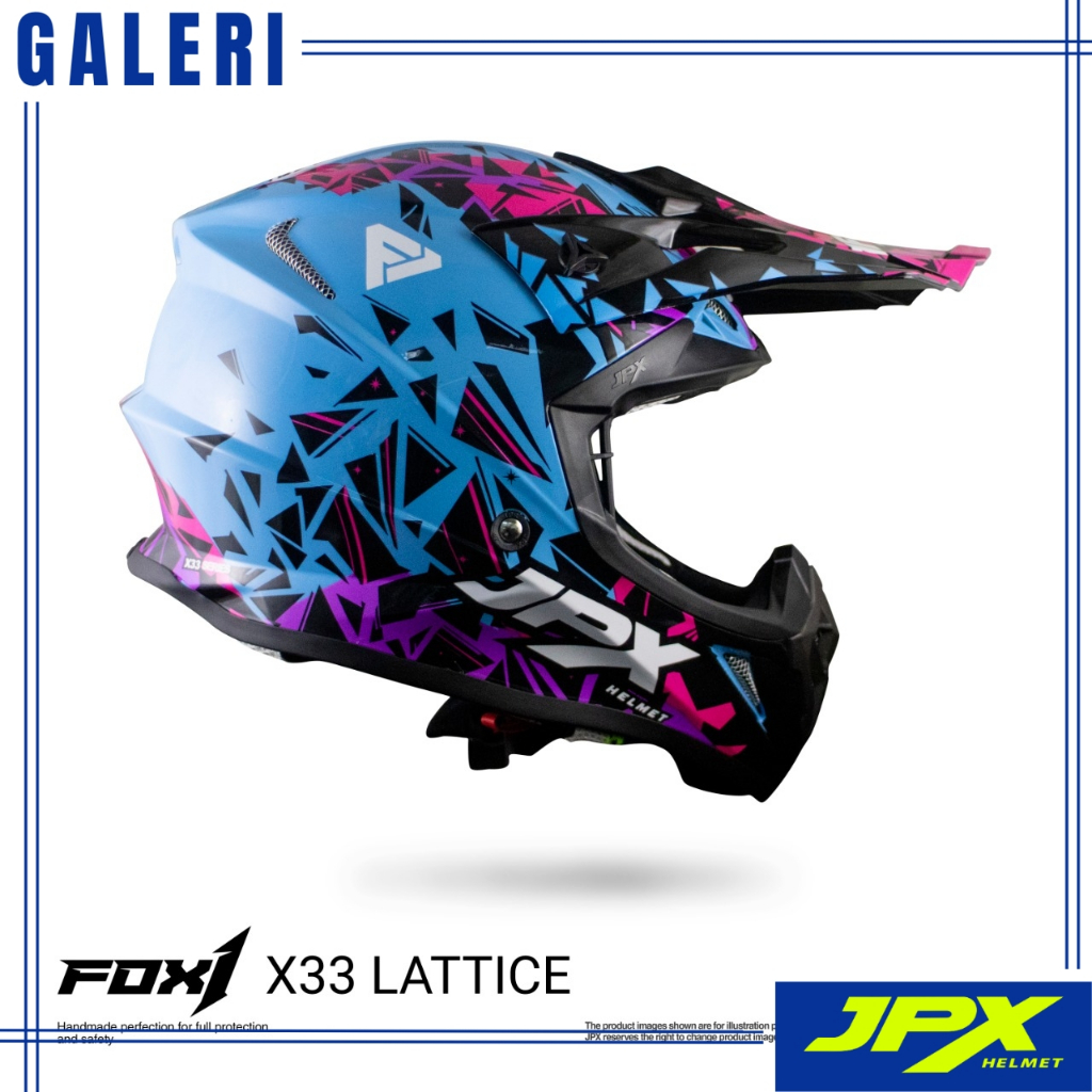 Helm Keren - Helm JPX FOX1 - X33 - FullFace - Offroad - MotoCross - Helm Murah - Galeri JPX Bandung
