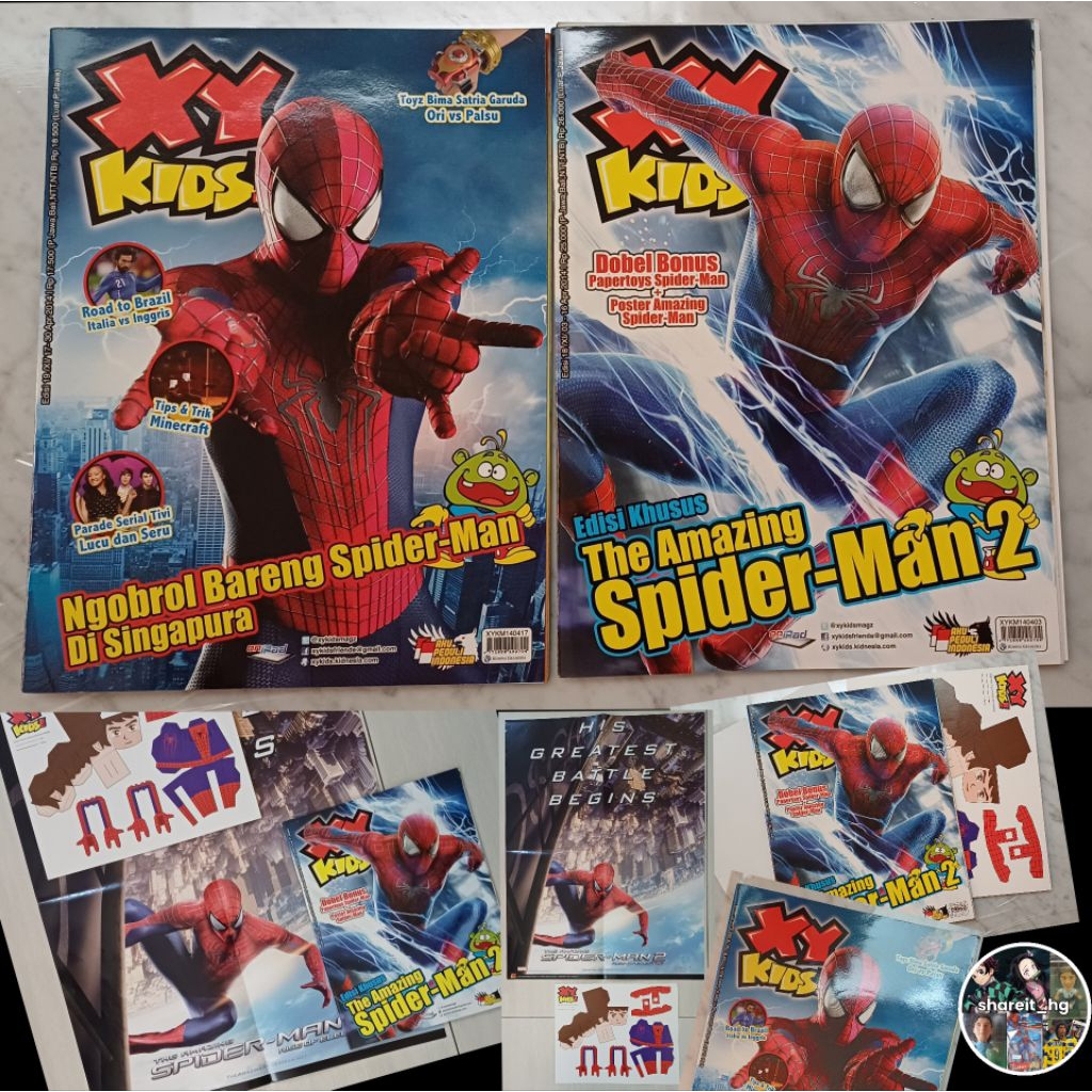 XY Kids The Amazing Spider-Man 2 + XY kids edisi khusus (dapat bonus poster dan papertoys)