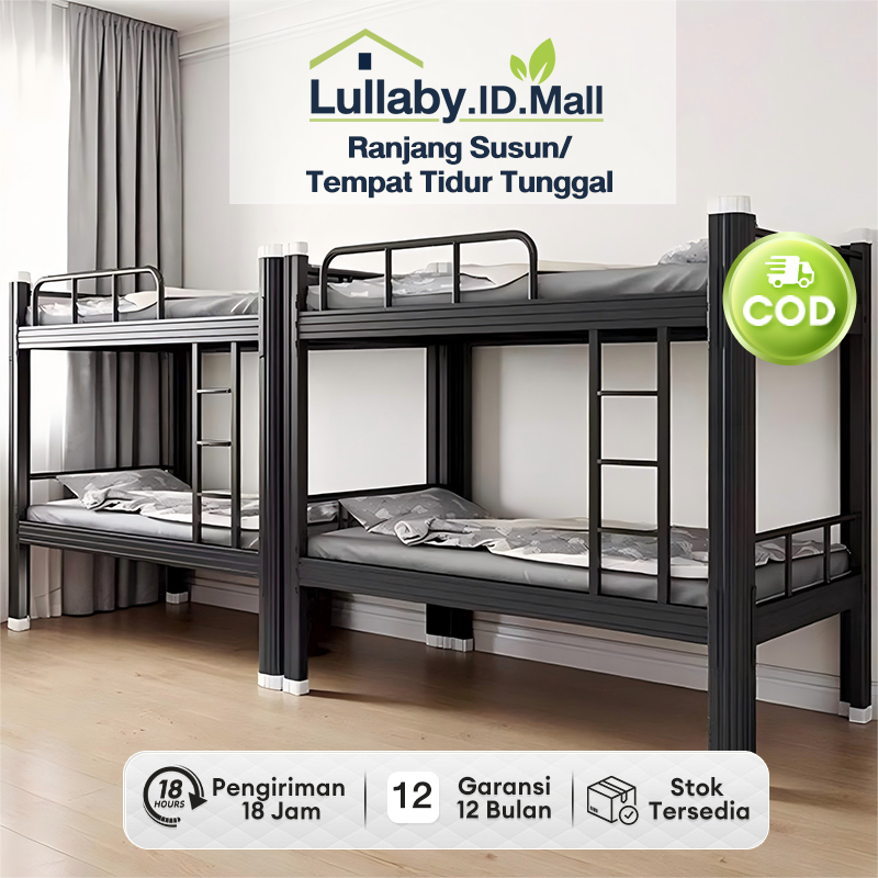 Ranjang Besi Ranjang Susun Ranjang Tingkat anak Ranjang Susun Besi Asrama