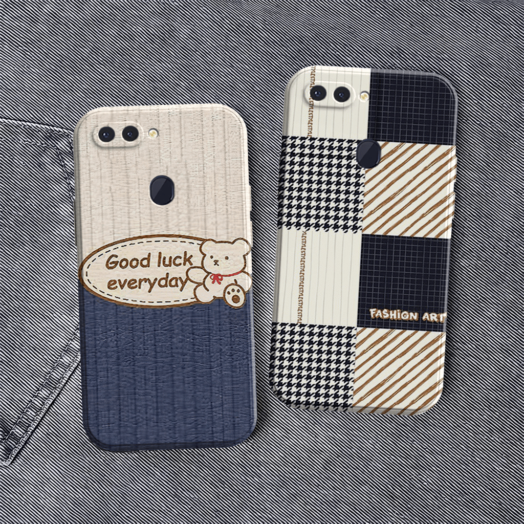 Case OPPO A5s/A7/A12/A11K/F9/REALME 2 PRO/A3S/A1K/REALME C2 - Motif Abstrak Bear - Case Anti Air