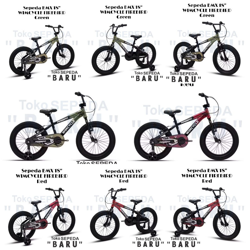 TB - Sepeda BMX WIMCYCLE FIREBIRD Ukuran 18 Inch