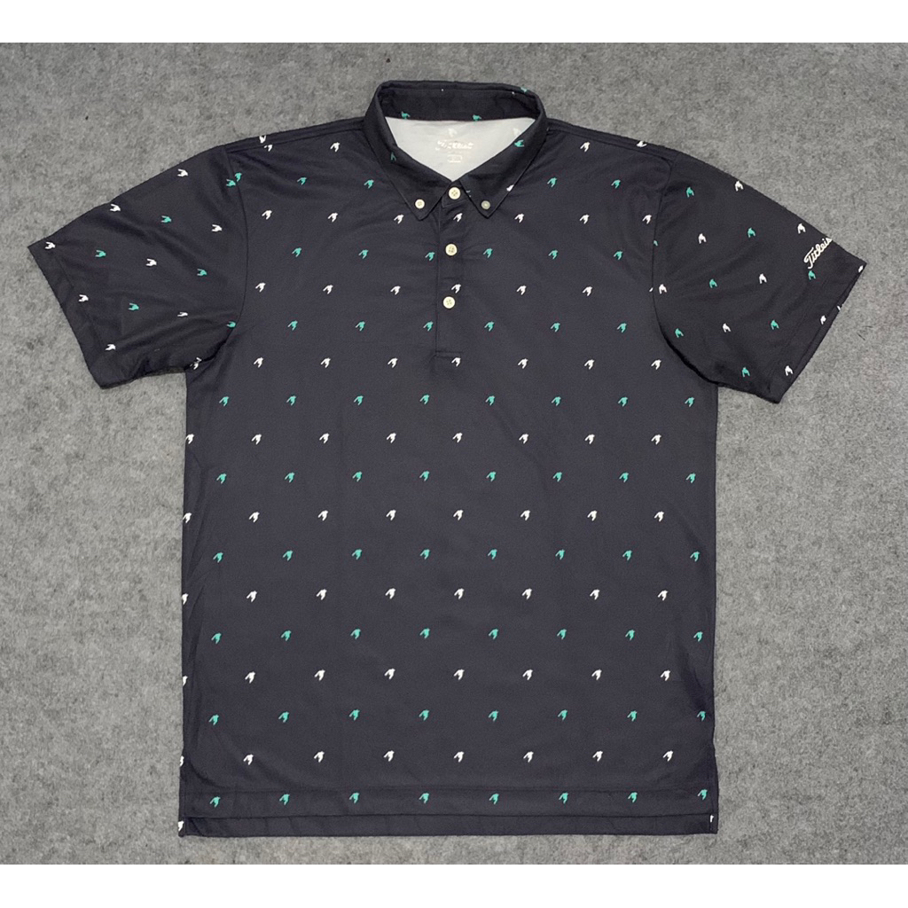 Titleist Polkadot on Navy Printed Golf Shirt
