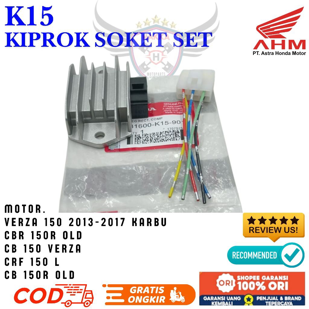 K15 ORIGINAL KIPROK+SOKET HONDA CBR 150R,KIPROK SOKET HONDA CBR 150R OLD, KIPROK SOKET HONDA CB 150R