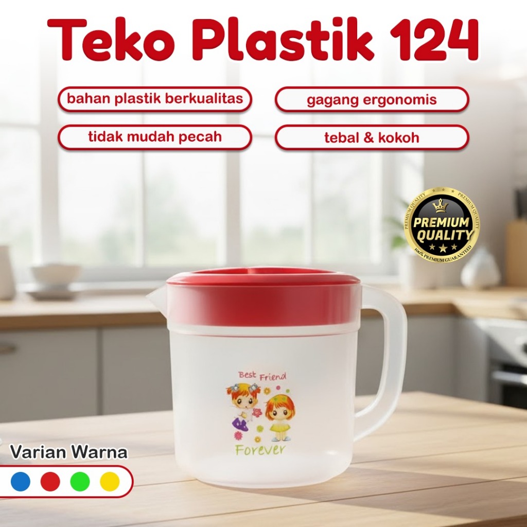 Teko Plastik / Tahan Panas / Tahan Dingin/ Bahan Plastik Berkualitas / Kokoh dan Tahan Lama
