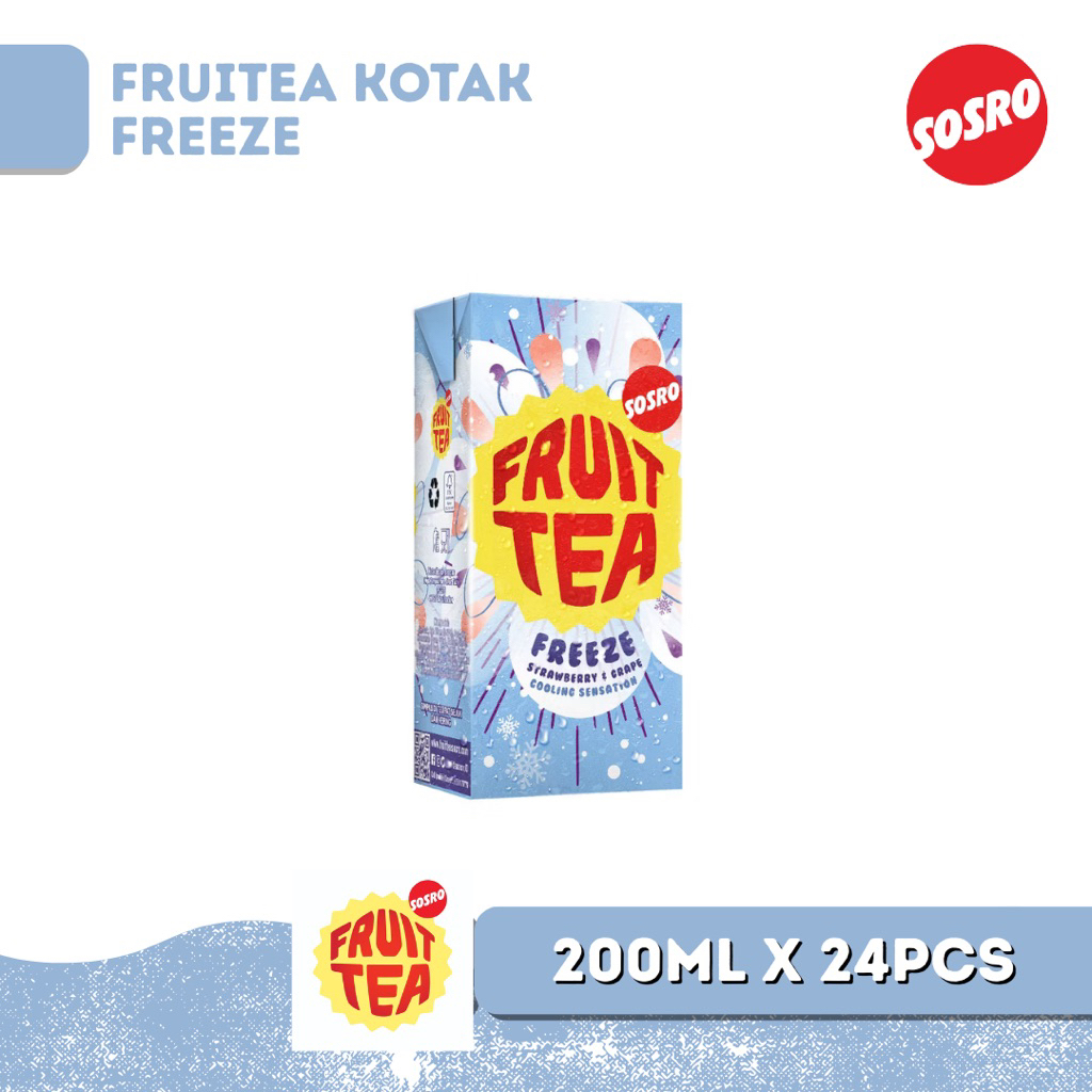 Fruit Tea Kotak rasa Freeze 200ml satu dus isi 24pcs