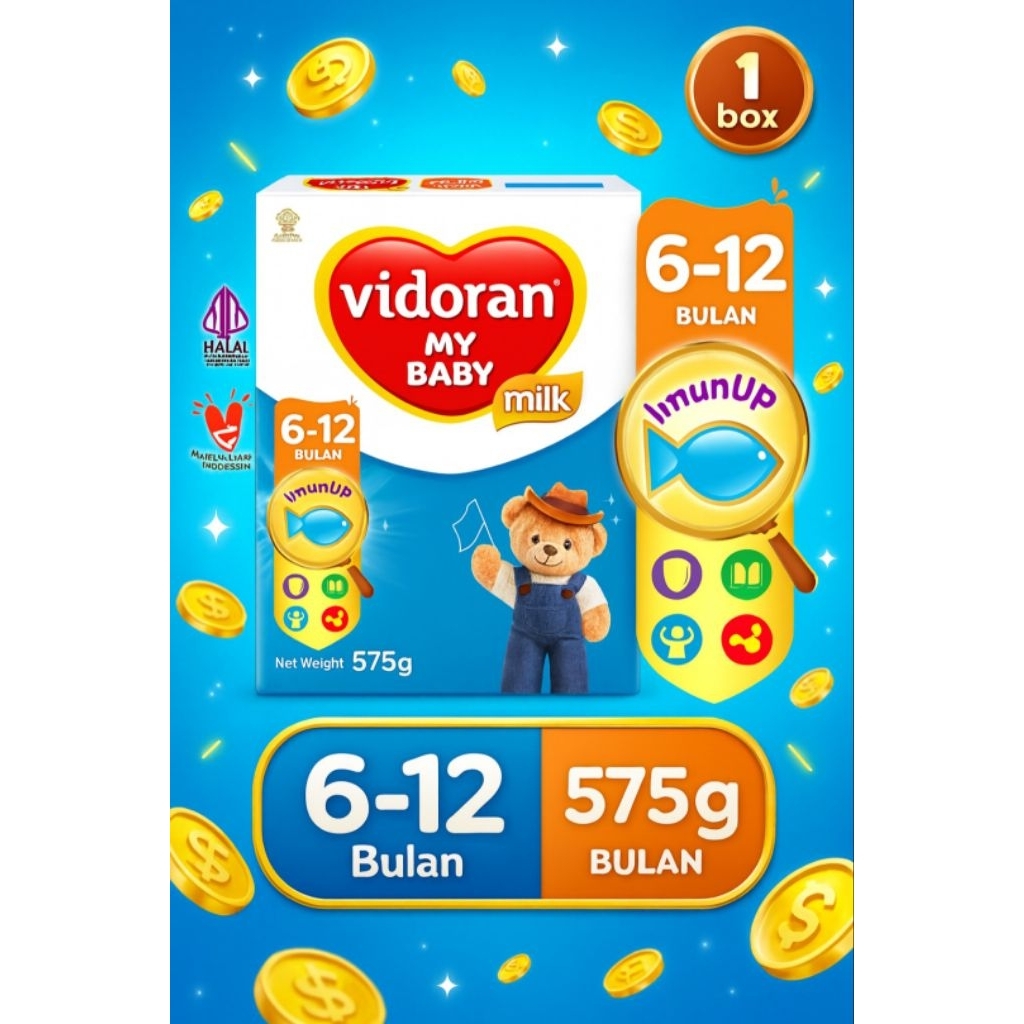 Vidoran 575g | Harga Grosir | EXP 2027 | Susu Bayi Segel Pabrik | Ready Stok