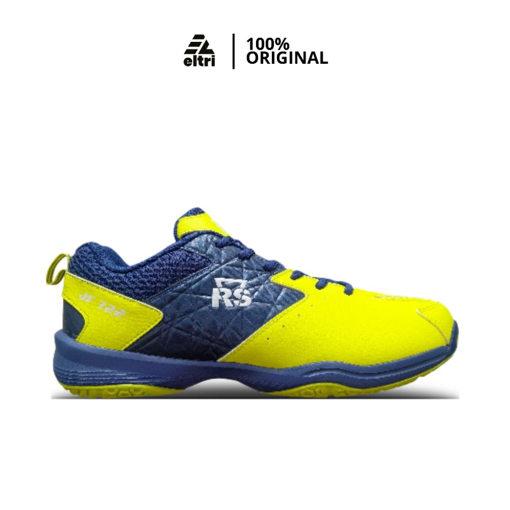 Sepatu Badminton RS JF 722 Lime Blue Original