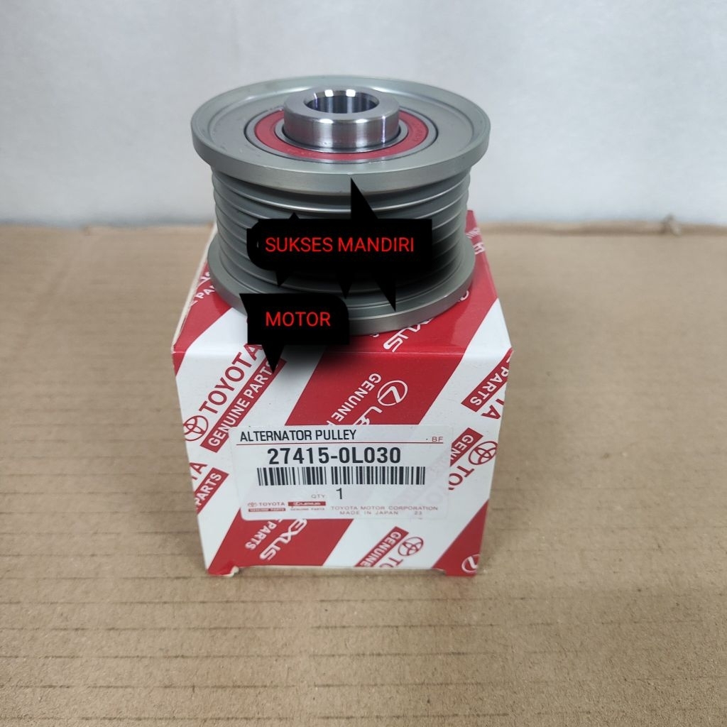PULLY ALTERNATOR DINAMO CAS TOYOTA HILUX,FORTUNER, INNOVA DIESEL
