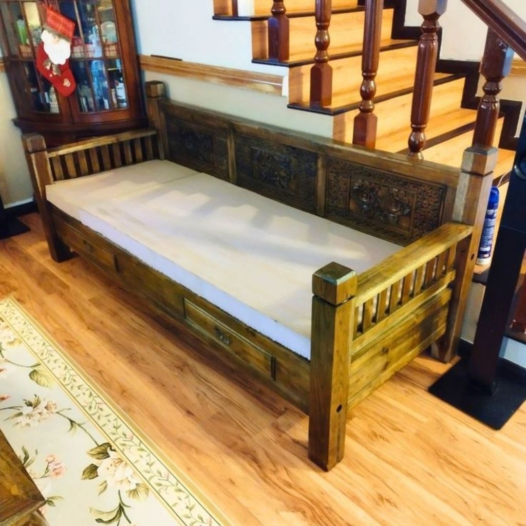 Bale Bale Minimalis Jati Bangku Jati Solid Kokoh - Kualitas Bergaransi