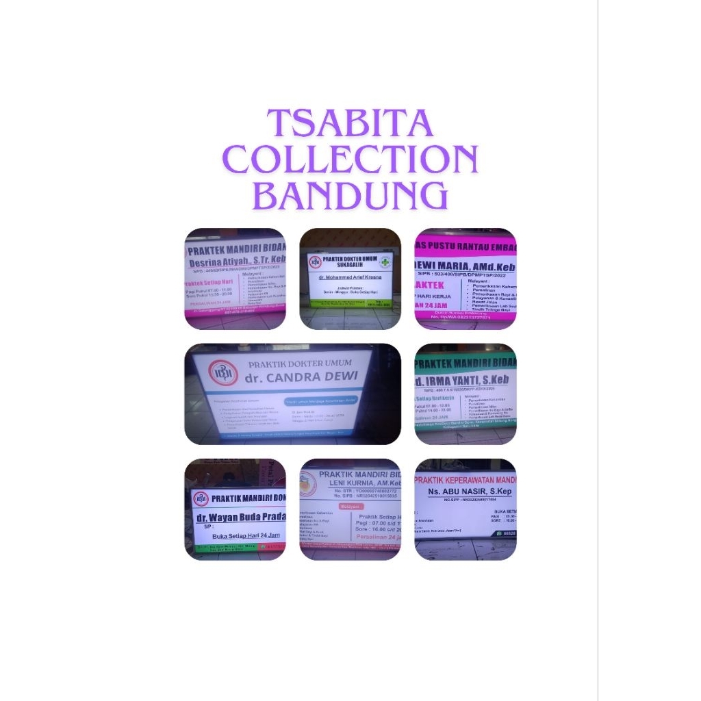 BISA COD - NEON BOX PRAKTER BIDAN DOKTER CUSTOM SUKA-SUKA OUTDOR AKRILIK MURAH